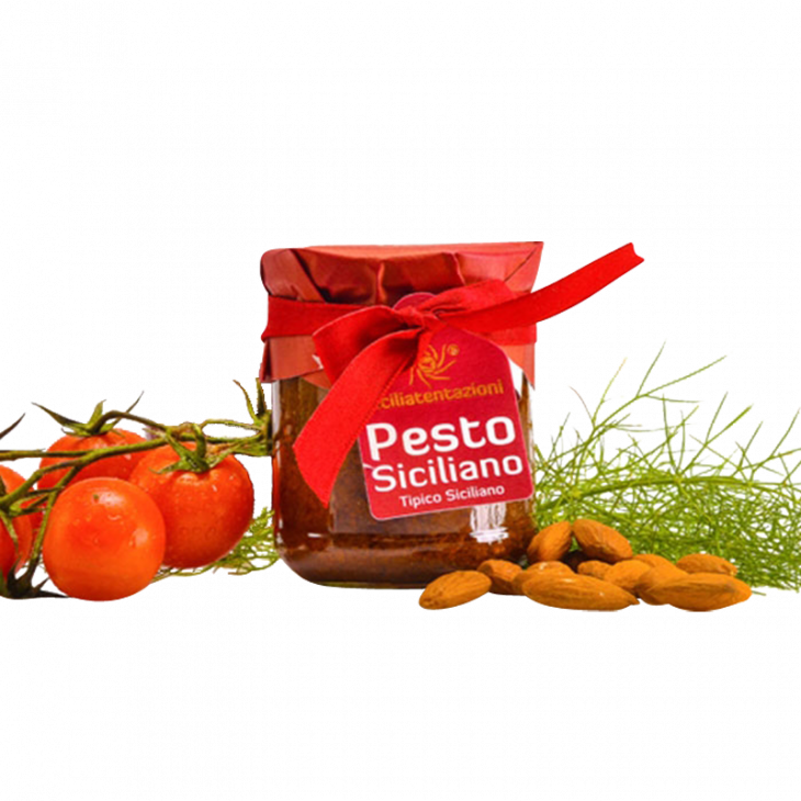 Pesto siciliano (fenouil, tomates et amandes)