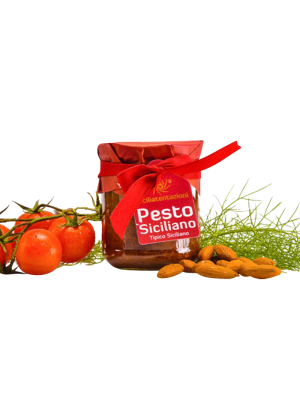 Pesto siciliano (fenouil, tomates et amandes)