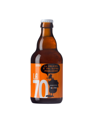 Bière artisanale ambrée de 33 cl La 70